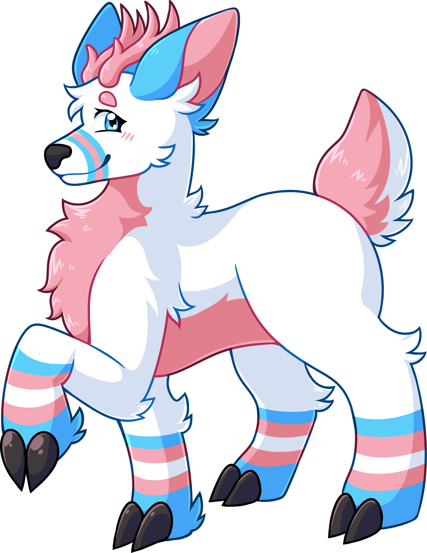 TransgenDeer Sticker