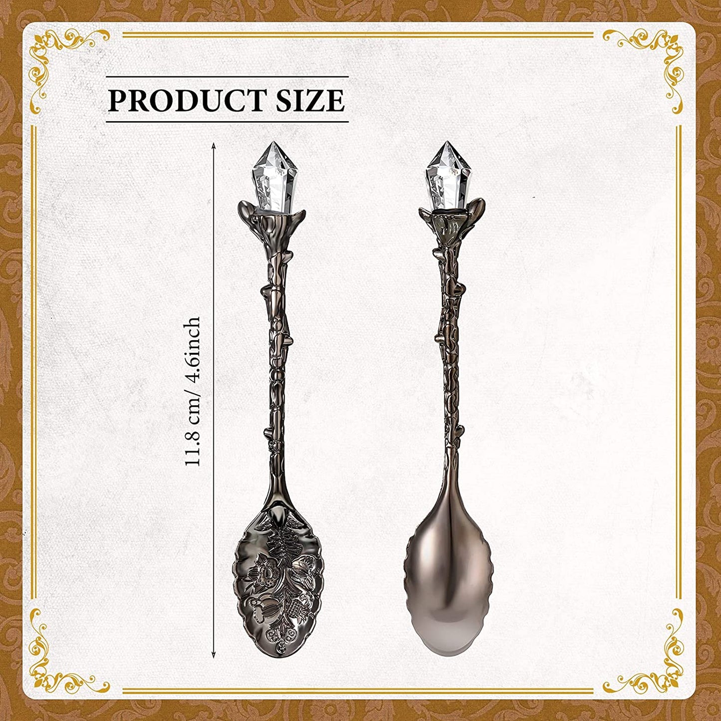 Crystal Topped Tea Spoon