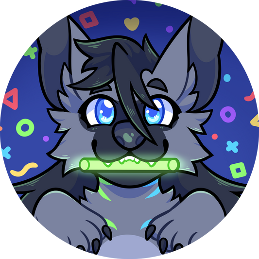 Enfys the Raver Pup Sticker