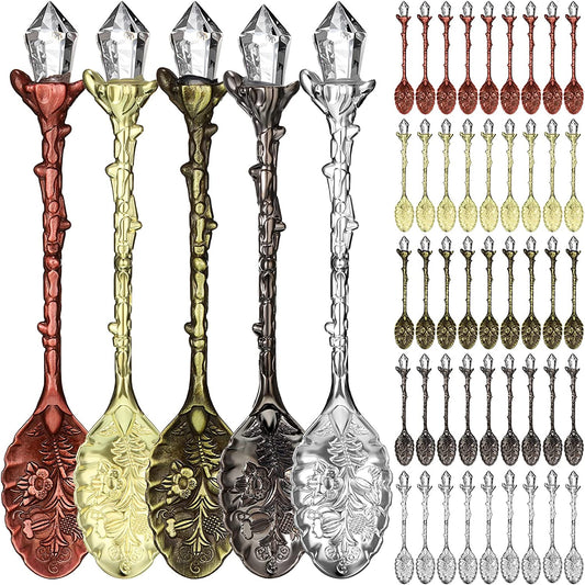 Crystal Topped Tea Spoon